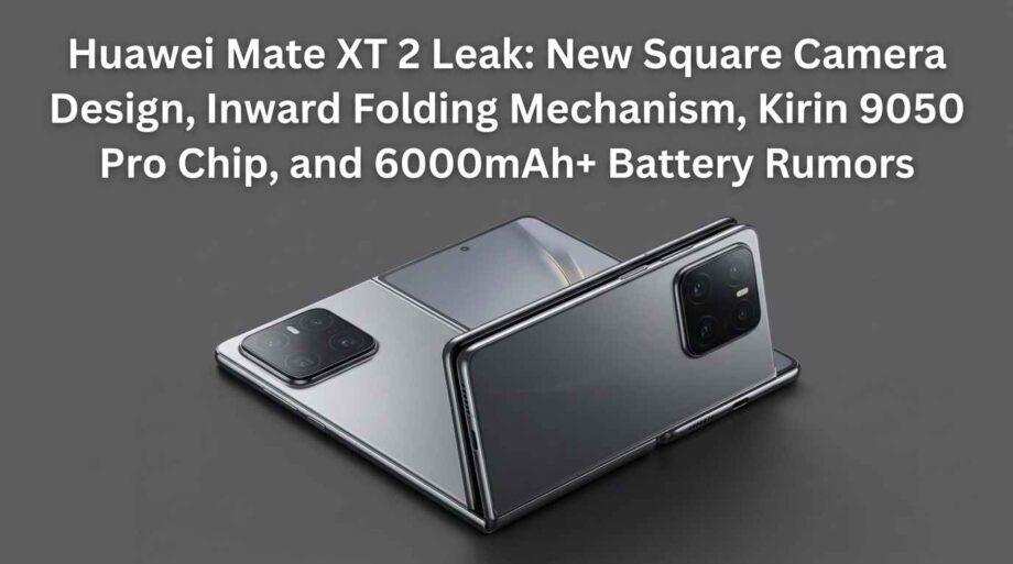 Huawei Mate XT 2 Leak: New Square Camera Design, Inward Folding Mechanism, Kirin 9050 Pro Chip, and 6000mAh+ Battery Rumors huawei-mate-xt-2-leaks-new-design-camera-folding-upgrades