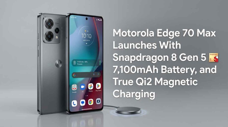 Motorola Edge 70 Max Launches With Snapdragon 8 Gen 5, 7,100mAh Battery, and True Qi2 Magnetic Charging motorola-edge 70-max
