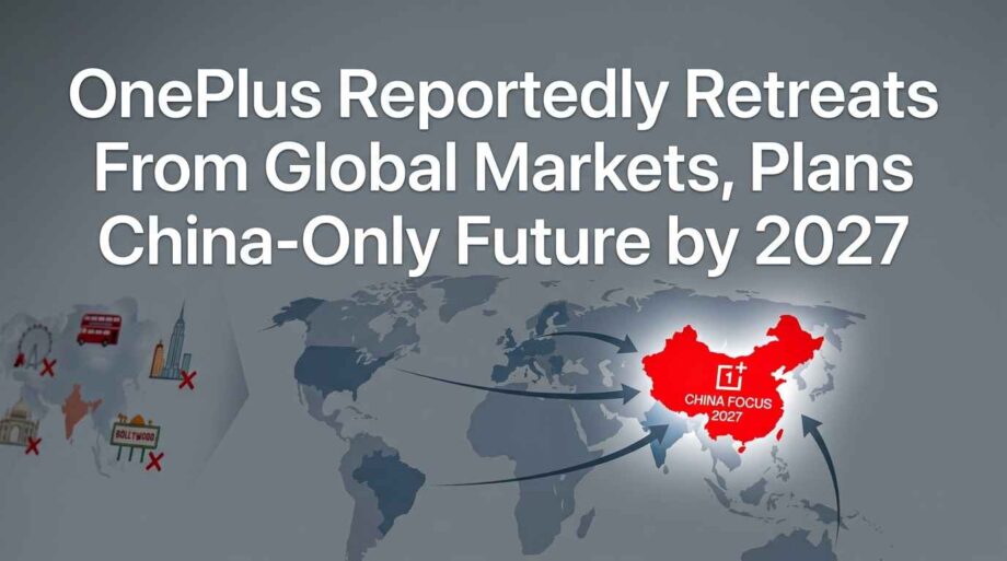 OnePlus Reportedly Retreats From Global Markets, Plans China-Only Future by 2027 oneplus-global-exit-india-us-europe-2027