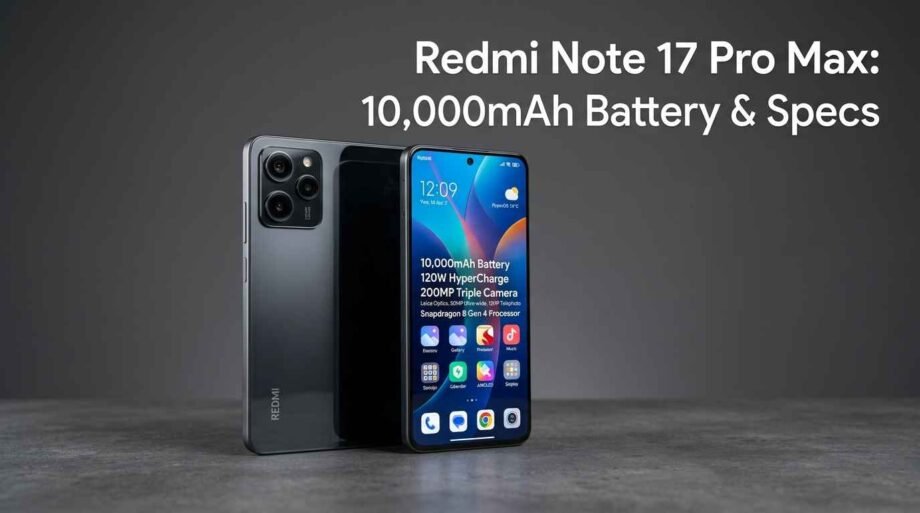 Redmi Note 17 Pro Max: 10,000mAh Battery, Snapdragon 6 Gen 5 and Full Specs redmi-note-17-pro-max