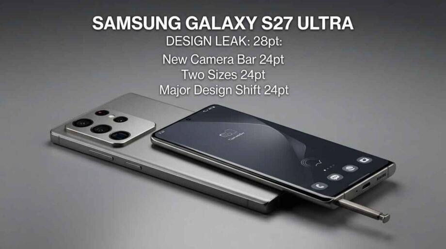 Samsung Galaxy S27 Ultra Design Leak: New Camera Bar, Two Sizes and Major Design Shift samsung-galaxy-s27-ultra-design-leak