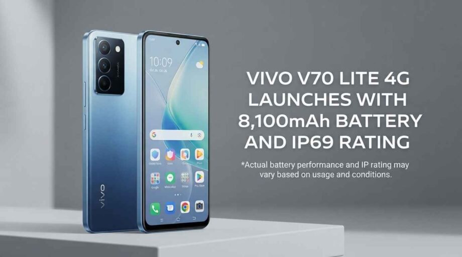 Vivo V70 Lite 4G Launches With 8,100mAh Battery and IP69 Rating vivo-v70-lite-4g-8100mah-battery-ip69