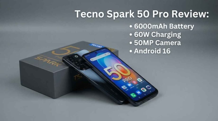 Tecno Spark 50 Pro Review: 6000mAh Battery, 60W Charging, 50MP Camera and Android 16 tecno-spark-50-pro-price-in-pakistan-specs-review